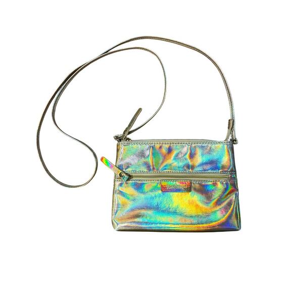 Lilly Pulitzer Gold Holographic Crossbody Purse - Picture 1 of 4